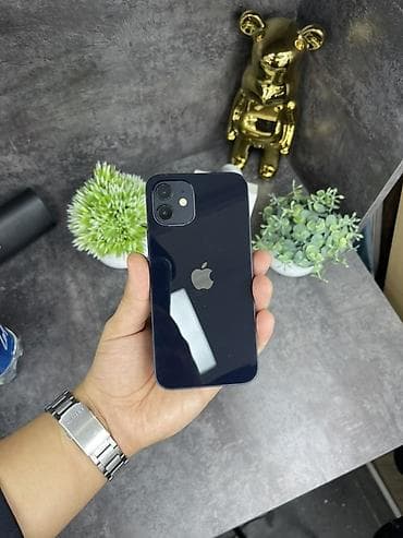 IPhone 12, Б/у, 64 ГБ, Синий, Наушники, В рассрочку, 81 %