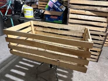 ящики деревянные для фруктов: Деревянный Ящик, Б/у — 3