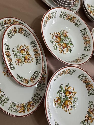 dinner table: Винтажный столовый сервиз на 6 персон производства Чехословакия — 7