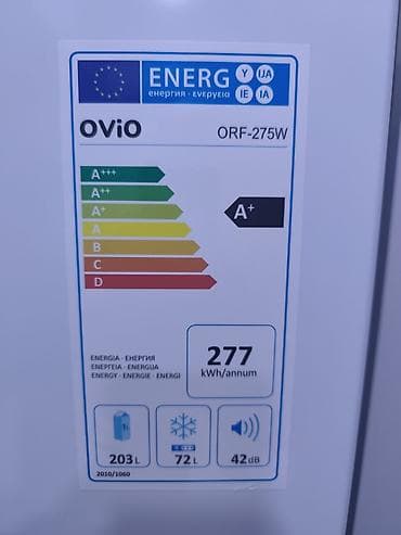 Техника жана электроника: Холодильник OVIO ORF-275W, белый, с нижней морозильной камерой — 2