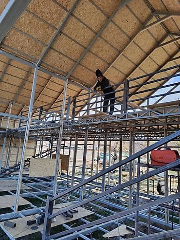 работа сварка: Металлическая лестница Для дома, Форма лестницы: Много-маршевая — 4