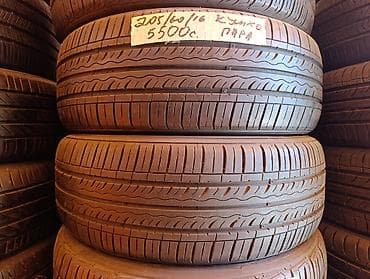 16 c: Шины 205 / 60 / R 16, Лето, Б/у, Пара, Легковые, Корея, Kumho — 1