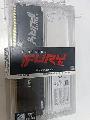 Оперативдик эс-тутум, Жаңы, Kingston Fury, 32 ГБ, DDR5, 5600 МГц lalafo.kg да Оперативдик эс-тутум, Жаңы, Kingston Fury, 32 ГБ, DDR5, 5600 МГц