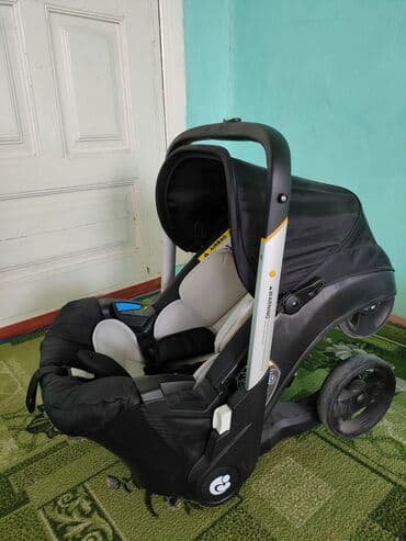 Детский транспорт: Коляска, цвет - Черный, Б/у — 7