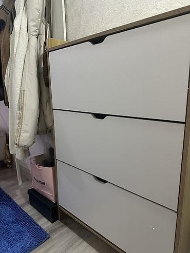 Детская мебель: Тумба и подставка для обуви, Новый, МДФ, Самовывоз, Платная доставка, цвет - Белый — 2