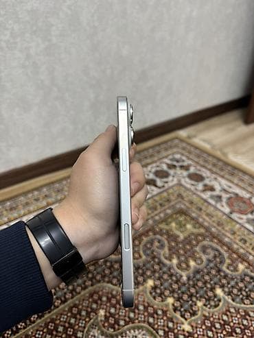 iphone 5g: IPhone 16 Pro Max, White Titanium, 95 % — 3