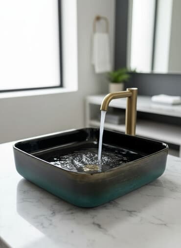 умывальник на: Раковина для ванной, Квадратная форма, Материал: Керамика — 1