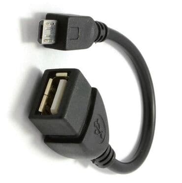 микро usb: Картридер OTG, Micro USB male - USB 2.0 female, Black Предназначен — 1
