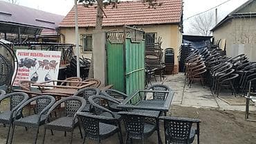 стол и стулья гномик: Комплект садовой мебели, Кресла, Ротанг — 4