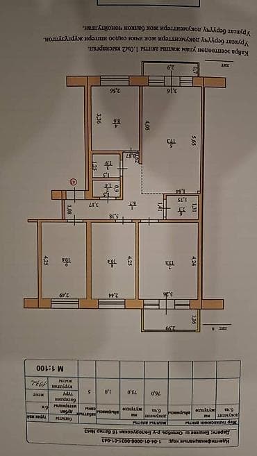 55: 4 комнаты, 80 м², Индивидуалка, 5 этаж, Косметический ремонт — 3