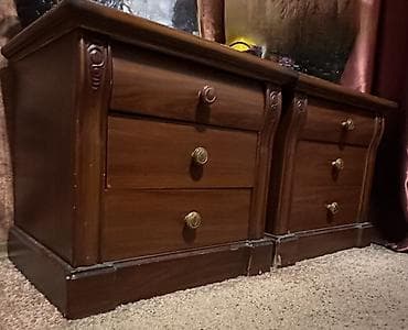 Ашкана гарнитурлары: Уктоочу бөлмө гарнитуру, Эки кишилик керебет, Шкаф, Тумба, Башка өлкө, МДФ, Өзү алып кетүү, түсү - Күрөң — 3