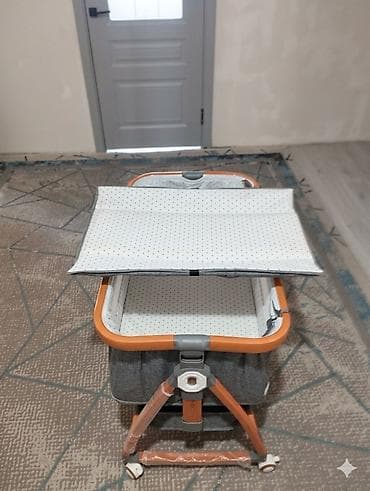 мастела 3 в 1: Люлька, Б/у, Колыбель, Дерево, цвет - Серый — 2