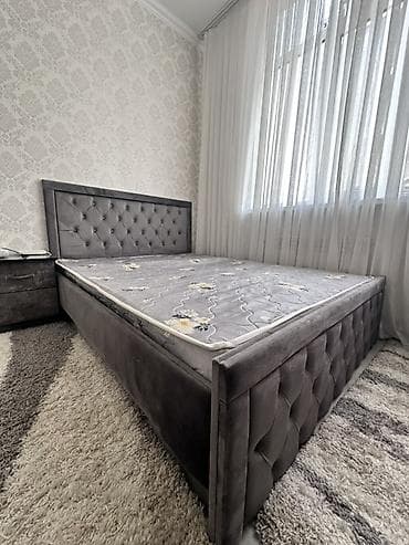 Эки кишилик керебет, Колдонулган, Матрасы бар, узуну - 200 см