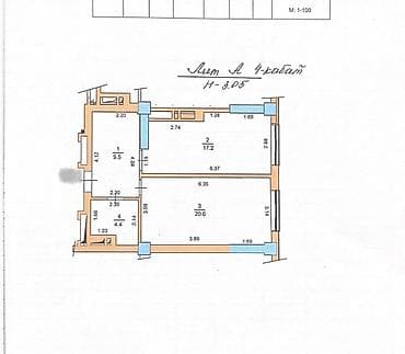 107: 1 комната, 52 м², Элитка, 4 этаж, Готовая ПСО (под самоотделку) — 2