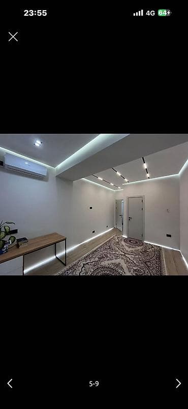 1 комната, 46 м², Асанбай мкр Элитка, 6 этаж, Дизайнерский ремонт — 2