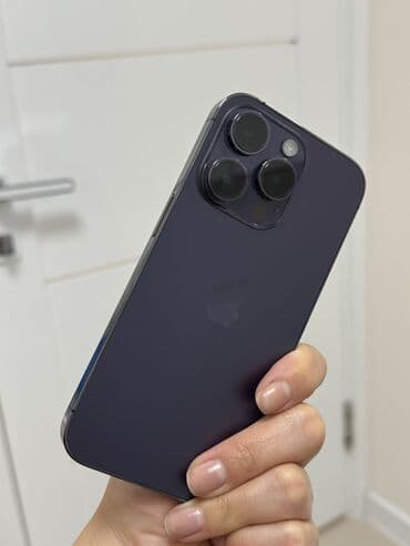 iphone 13 бишкек цена: IPhone 14 Pro, Колдонулган, 512 ГБ, Deep Purple, Заряддоочу түзүлүш, Коргоочу айнек, Каптама, 85 % — 3