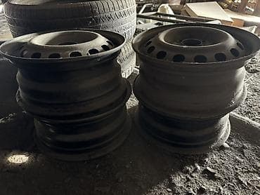 диски тайп с: Железные Диски R 15 Комплект, отверстий - 4, Б/у — 2