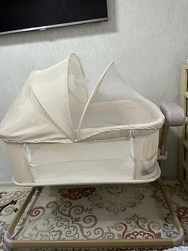 Детский мир: Электронная колыбель-люлька Coolbaby (боковая приставная) - Цвет — 1