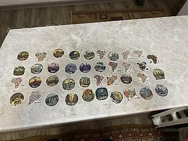 Набор тематических наклеек-путешествий - Коллекция из разнообразных