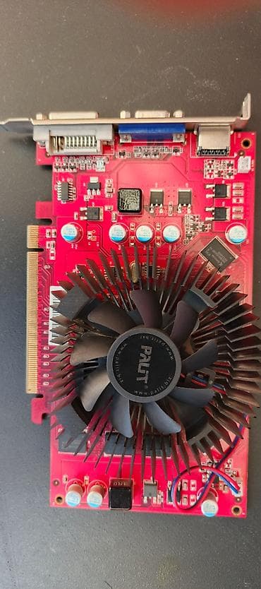 Видеокарта для ПК, Б/у, Palit, GeForce GT, До 2 ГБ