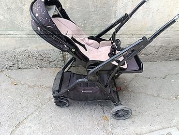 Детский мир: Коляска, Babystone, цвет - Черный, Б/у — 3
