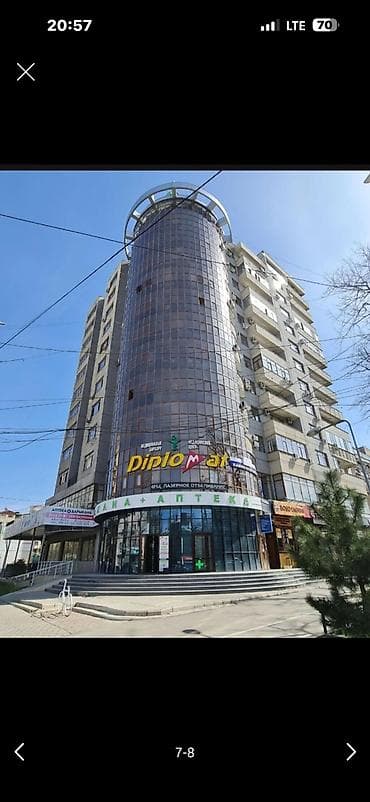 Кыймылсыз мүлк: Кеңселерди ижаралоо, 55 м², Бизнес борборунда, Тоолор көрүнүп турат, Коопсуздук системасы менен — 2