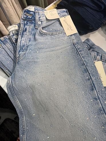 джинсы диме: Джинсы, Прямые, Средняя талия, M — 2