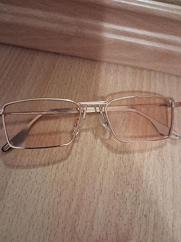 Күмүш зер буюмдар: Очки с металлической оправой в золотистом цвете - Форма линз — 3