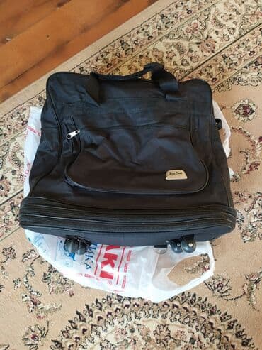 дорожные чемоданы на колесах: Жолго арналган сумка, Материалы: Канвас, Унисекс — 6