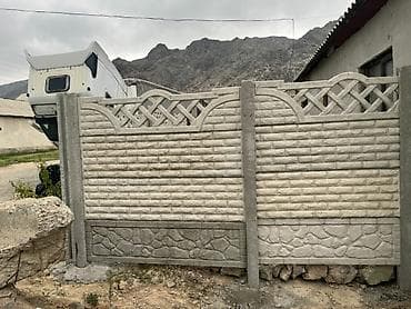 скупка камней: Секции и монтаж железобетонного еврозабора - Материал: армированный — 7