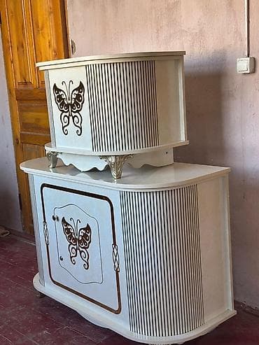 оптом женские вещи: Тумба для вещей и одежды, Без зеркала, ЛДСП, цвет - Бежевый — 3