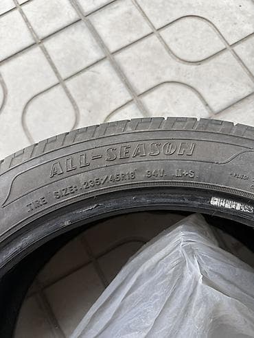 крылья феи: Шины 235 / 45 / R 18, Лето, Б/у, Комплект, GoodYear — 2