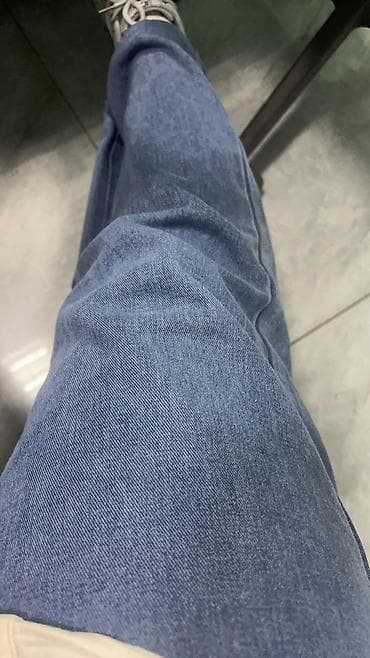 рванные джинсы: Джинсы, Прямые, Китай, Высокая талия, Стрейч, XL — 8