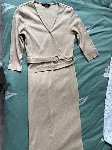 шарф хомут: Повседневное платье, Трикотаж, На запах, XS — 5