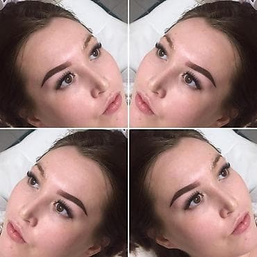 увличение губ: Перманентный макияж бровей, губ, стрелок Пудровое напыление Теневая — 4