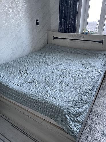 рамина спальный гарнитур: Спальный гарнитур, Б/у, Двуспальная кровать, Шкаф, Комод, Россия, МДФ, Самовывоз, цвет - Серый — 2