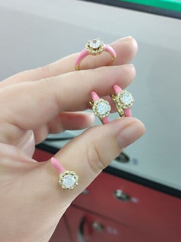 украшение шампанского для свадьбы: Набор украшений, Проба 925, Женские, Новый — 3