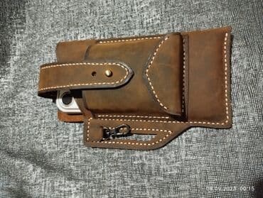 самсунг флип 5: Кобура наременная из натуральной кожи КРС ручной работы чехол для — 7