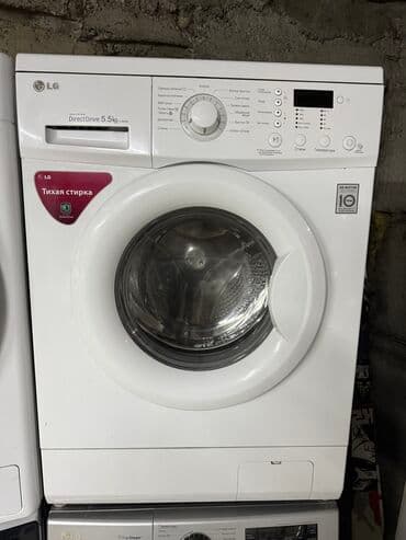 стиральная машина lg 5 кг бу: Стиральная машина LG, Б/у, Автомат, До 6 кг, Узкая — 1