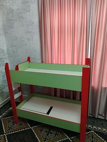 Дом и сад: Двухъярусная детская кровать, ЛДСП, цвет - Зеленый — 2