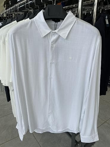 Мужская одежда: Мужская рубашка Salvattini с длинным рукавом и классическим отложным — 1