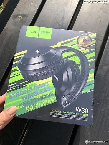 pixel buds: Беспроводные накладные наушники Hoco W30 Strong Bass - Формат — 8