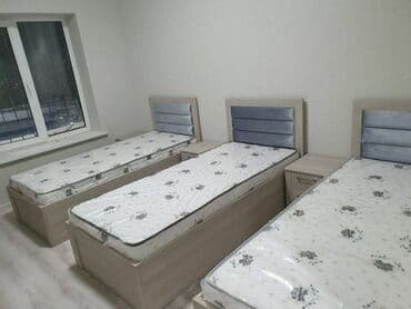 кровать со столом: Спальный гарнитур, Двуспальная кровать, МДФ, Бесплатная доставка, цвет - Белый — 21