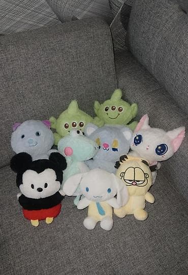 карнавальная маска для детей: Набор мягких игрушек — коллекция из 10 персонажей разного размера и — 1