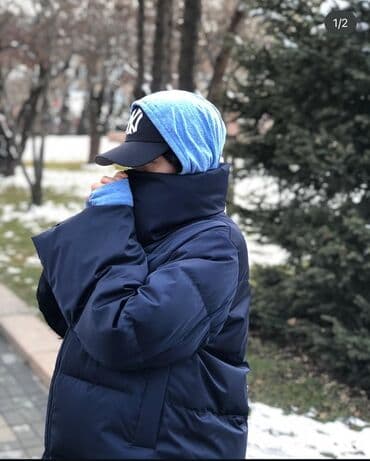 юникло пуховик: Пуховик, По колено, Япония, Стеганый, M — 1