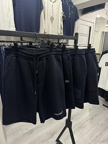 boss: Мужские шорты, S, M, L, Lacoste, Новый, цвет - Синий, Самовывоз — 1