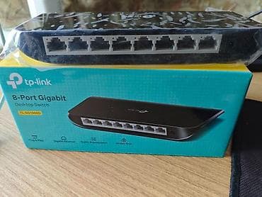 Модемы и сетевое оборудование: Коммутатор TP-LINK TL-SG1008D - 8-портовый гигабитный неуправляемый — 1