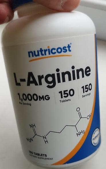 L-Arginine Nutricost - Форма: таблетки - Дозировка: 1 000 mg на at lalafo.kg L-Arginine Nutricost - Форма: таблетки - Дозировка: 1 000 mg на