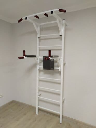 турник домашний настенный: Шведская стенка (эконом) Крепление к стене. Новая. Турник и брусья — 3