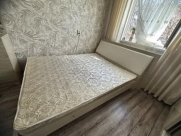 спальный гарнитур аллегро: Спальный гарнитур, Двуспальная кровать, Самовывоз, цвет - Бежевый — 2